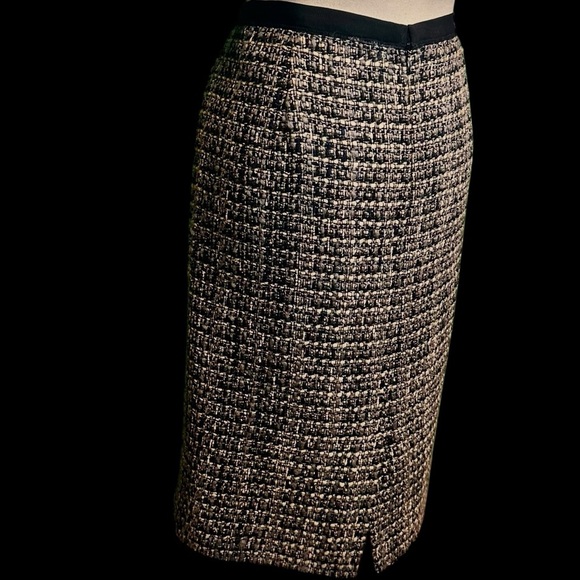 J. Crew ‘No. 2 Pencil Skirt’ in Black & Gray Marled “Midnight Tweed” Size 12 - Picture 14 of 16